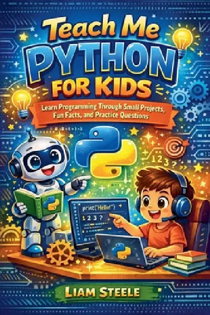 Teach Me Python for Kids: Learn Programming Through Small Projects, Fun Facts, and Practice Questions by Liam Steele