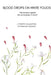 Blood Drops on White Folios by Maryam Nadeem