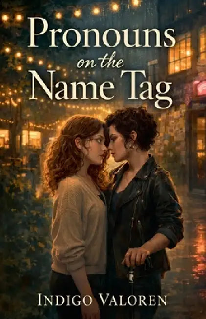 Pronouns on the Name Tag by Indigo Valoren