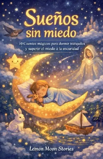 Sueños sin miedo: 10 Cuentos mágicos para dormir tranquilos y superar el miedo a la oscuridad. by Lemon Moon Stories
