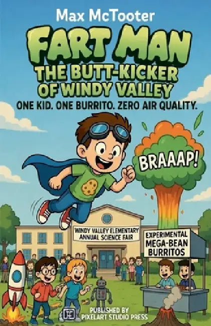 Fart Man: The Butt-Kicker of Windy Valley One Kid. One Burrito. Zero Air Quality. by Pixelart Studio Press