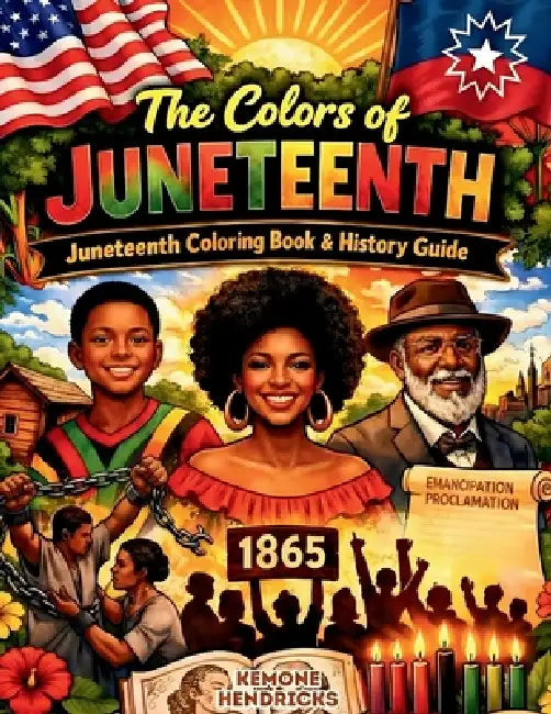 The Colors of Juneteenth: Juneteenth Coloring Book and History Guide by Kemone Hendricks