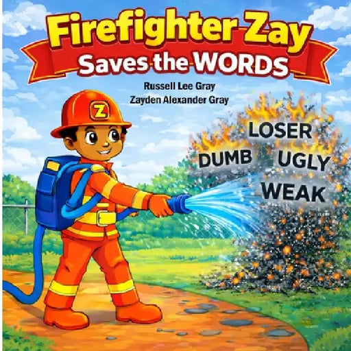 FireFighter Zay Saves the Words! by Russell Lee Gray, Zayden Alexander Gray