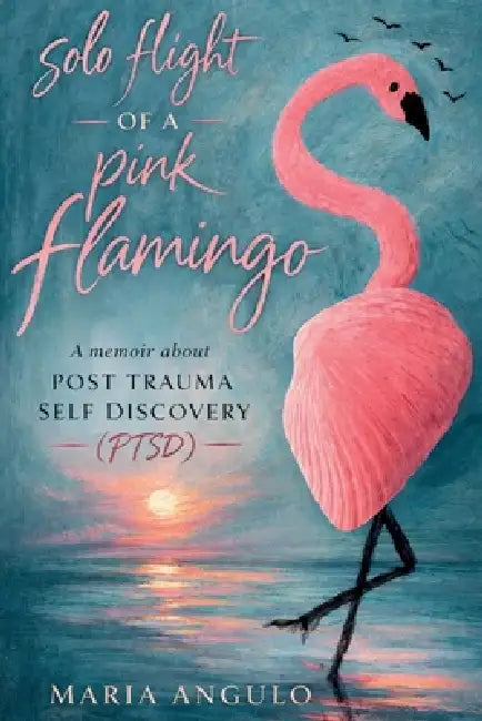 Solo Flight of a Pink Flamingo by Maria Angulo