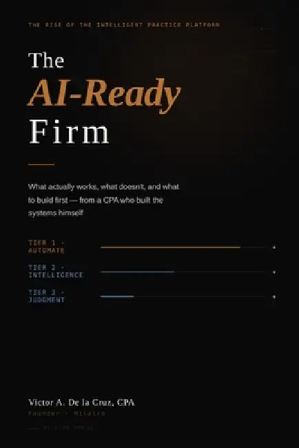 The AI-Ready Firm: What actually works, what doesn't, and what to build first - from a CPA who built the systems himself by Victor A. de la Cruz