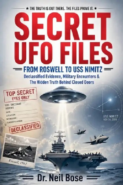 Secret UFO Files: From Roswell to USS Nimitz: Declassified Evidence, Military Encounters & The Hidden Truth Behind Closed Doors by Neil Bose