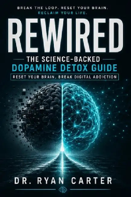 Rewired: The Science-Backed Dopamine Detox Guide - Reset Your Brain, Break Digital and Social Media Addiction, Rebuild Deep Focus, and Reclaim Your Mo by Dr Ryan Carter
