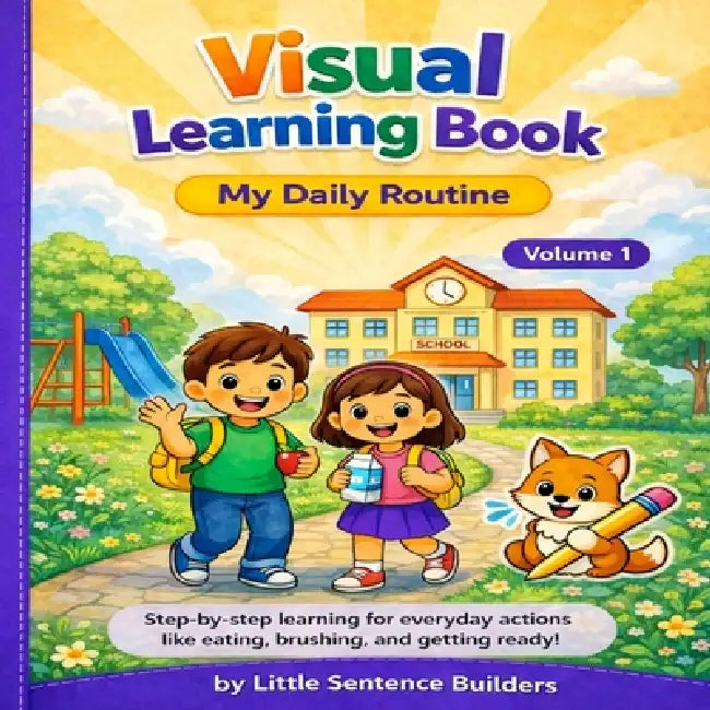 Visual Learning Book: My daily routine- Volume 1 by Little Sentence Builders