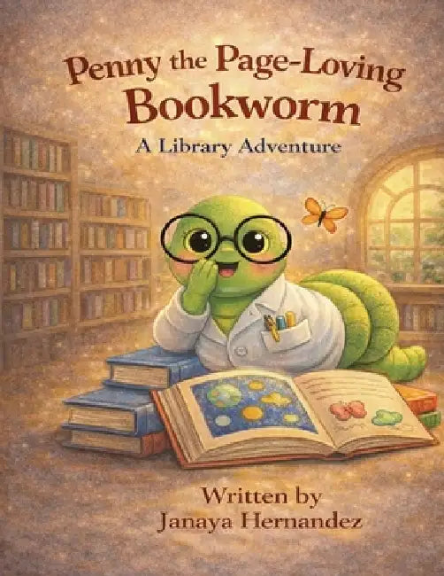 Penny the Page-Loving Bookworm: A Library Adventure by Janaya Hernandez