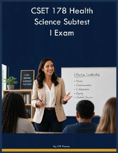 CSET 178 Health Science Subtest I Exam by Ctr Thomas
