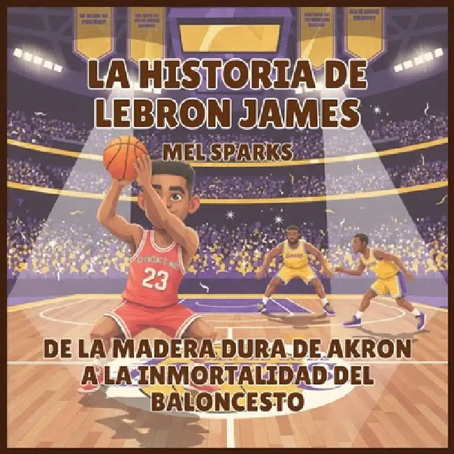 La historia de LeBron James: De la Madera Dura de Akron a la Inmortalidad del Baloncesto by Mel Sparks