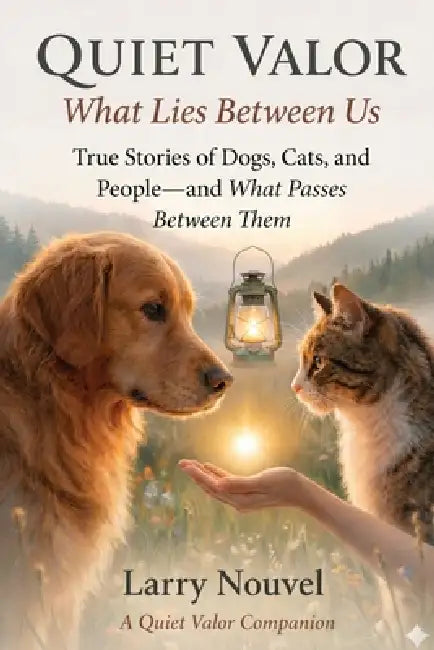 Quiet Valor, What Lies Between Us: True Stories of Dogs, Cats, and People, and What Passes Between Them by Larry Nouvel