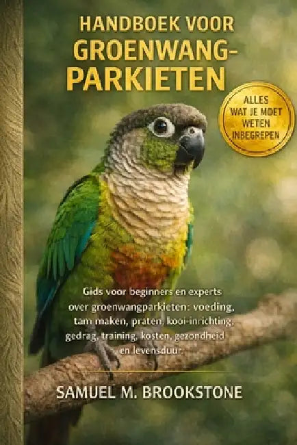 Handboek voor groenwangparkieten: Gids voor beginners en experts over groenwangparkieten: voeding, tam maken, praten, kooi-inrichting, gedrag, trainin by Samuel M. Brookstone