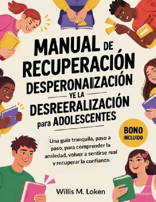 Manual de Recuperación de la Despersonalización y la Desrealización Para Adolescentes: Una guía tranquila, paso a paso, para comprender la ansiedad, v by Willis M. Loken