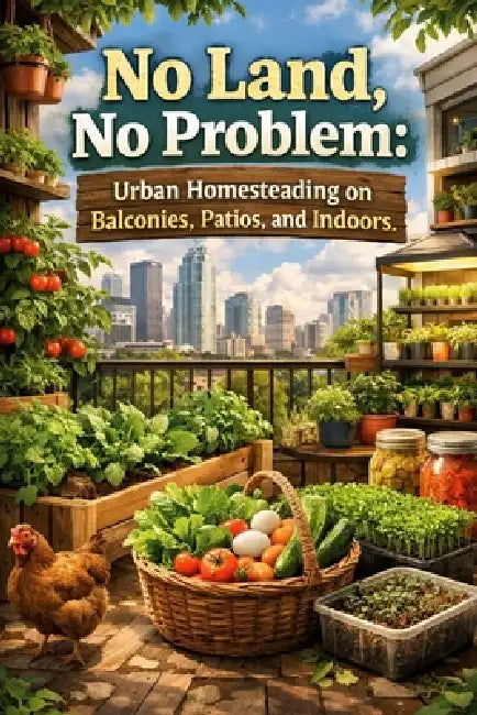 No Land, No Problem: Urban Homesteading on Balconies, Patios, and Indoors by David Goldman