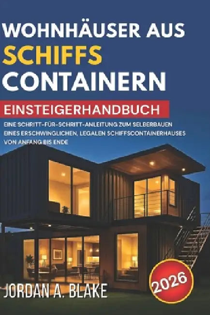 Einsteigerhandbuch Für Wohnhäuser Aus Schiffscontainern: Eine Schritt-für-Schritt-Anleitung zum Selberbauen eines erschwinglichen, legalen Schiffscont by Jordan A. Blake