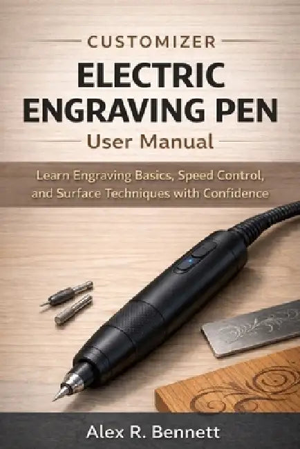 Customizer Electric Engraving Pen User Manual: Learn Engraving Basics, Speed Control, and Surface Techniques with Confidence by Alex R. Bennett