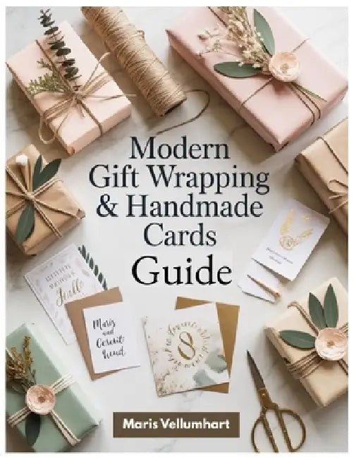 Modern Gift Wrapping & Handmade Cards Guide: Step-by-Step Wraps, Bows, Tags, Handmade Cards, and Eco-Friendly Furoshiki Ideas by Maris Vellumhart