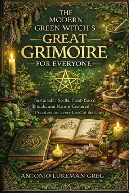 The Modern Green Witch's Great Grimoire for Everyone: Sustainable Spells, Plant-Based Rituals, and Nature-Centered Practices for Every Level of the Cr by Antonio Lukeman Greg