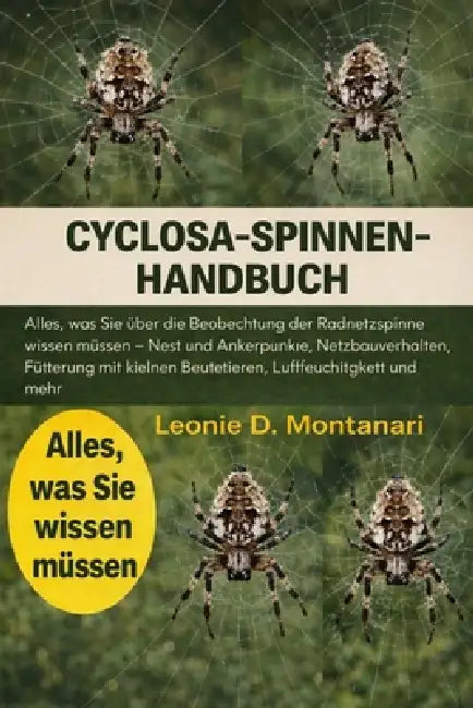 Cyclosa-Spinnenhandbuch: Alles, was Sie über die Beobachtung der Radnetzspinne wissen müssen - Nest und Ankerpunkte, Netzbauverhalten, Fütterung mit k by Leonie D. Montanari