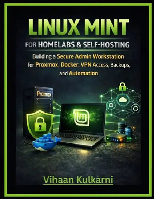 Linux Mint for Homelabs & Self-Hosting: Building a Secure Admin Workstation for Proxmox, Docker, VPN Access, Backups, and Automation by Vihaan Kulkarni