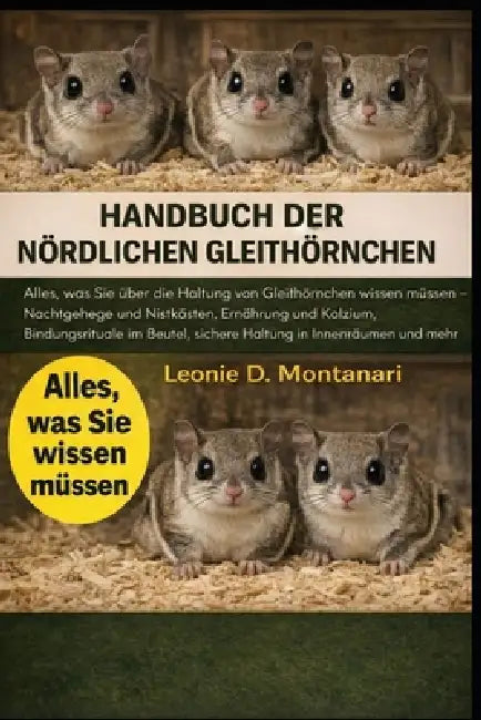 Handbuch Der Nördlichen Gleithörnchen: Alles, was Sie über die Haltung von Gleithörnchen wissen müssen - Nachtgehege und Nistkästen, Ernährung und Kal by Leonie D. Montanari