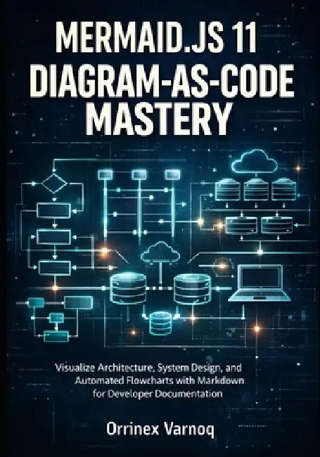Mermaid.Js 11 Diagram-As-Code Mastery: Visualize Architecture, System Design, and Automated Flowcharts with Markdown for Developer Documentation by Orrinex Varnoq