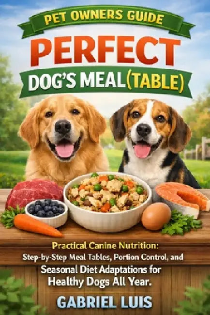 Perfect Dog's Meal(table): Practical Canine Nutrition: Step-by-Step Meal Tables, Portion Control, and Seasonal Diet Adaptations for Healthy Dogs All Y by Gabriel Luis