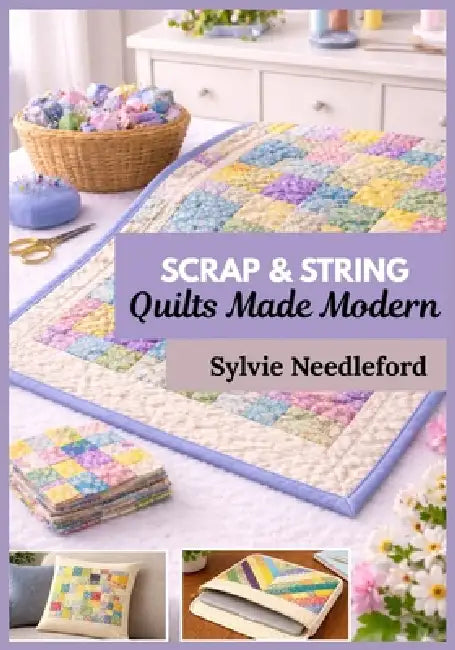 Scrap & String Quilts Made Modern: A Zero-Waste, Stash-Busting System with Step-by-Step Blocks, 30-Day Projects, and 21/2-Inch Strip-Friendly Patterns by Sylvie Needleford