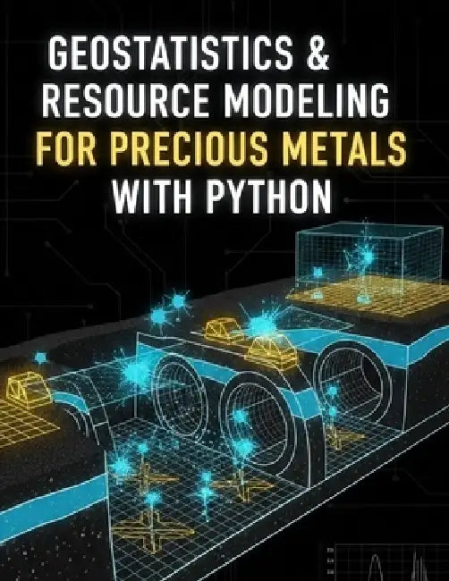 Geostatistics & Resource Modeling for Precious Metals With Python: Variography, kriging/co-kriging, conditional simulation, uncertainty quantification by S. Goldstein