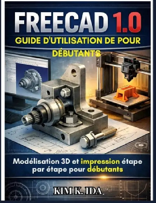 Guide d'Utilisation de Freecad 1.0 Pour Débutants: Modélisation 3D et impression étape par étape pour débutants by Kim K. Ida