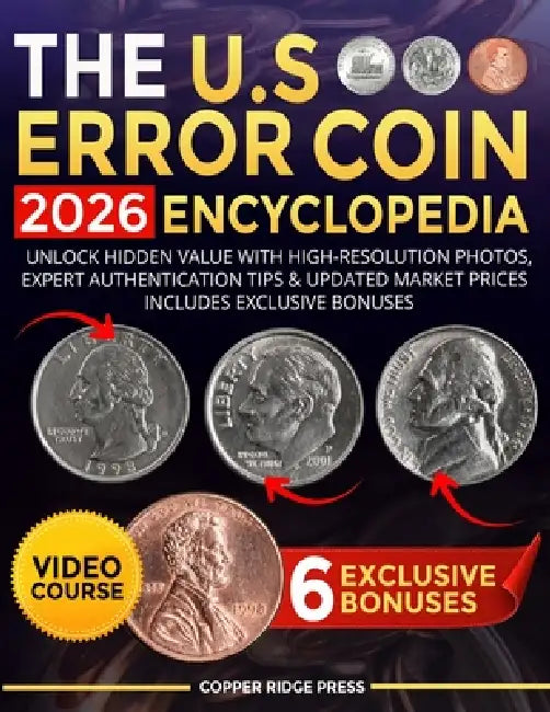 The U.S. Error Coin Encyclopedia 2026: Unlock Hidden Value with High-Resolution Photos, Expert Authentication Tips & Updated Market Prices Includes Ex by Copper Ridge Press
