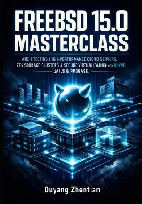 FreeBSD 15.0 Masterclass: Architecting High-Performance Cloud Servers, Zfs Storage Clusters & Secure Virtualization with Bhyve, Jails & Pkgbase by Ouyang Zhentian