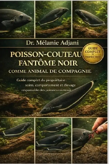 Poisson-Couteau Fantôme Noir Comme Animal de Compagnie: Guide complet du propriétaire: soins, comportement et élevage responsable des poissons-couteau by Mélanie Adjani