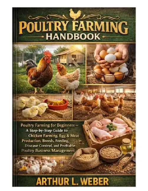 Poultry Farming Handbook: Poultry Farming for Beginners - A Step-by-Step Guide to Chicken Farming, Egg & Meat Production, Breeds, Feeding, Disease Con by Arthur L. Weber