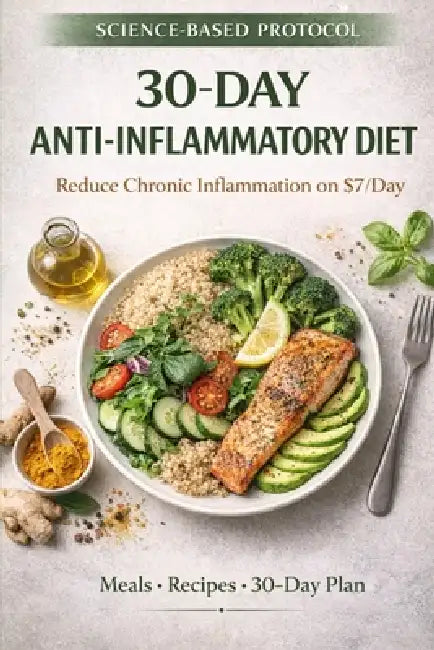 The 30-Day Anti-Inflammatory Diet on a Budget: A Science-Based Guide to Reduce Chronic Inflammation for $7 a Day - Complete Meal Plans, Recipes, and R by V. F