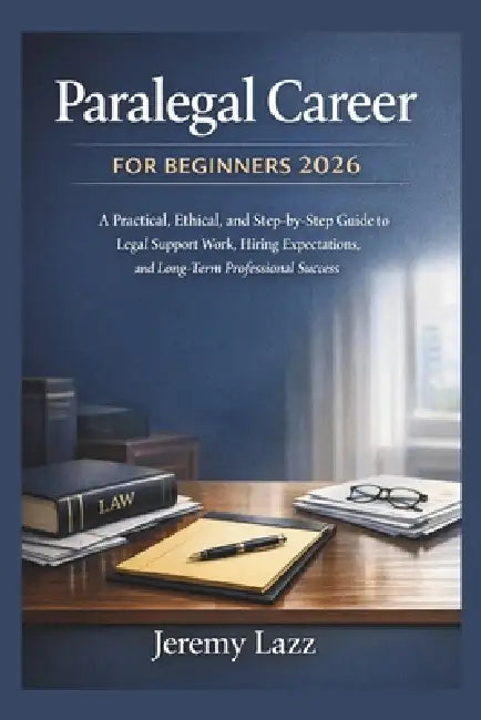 Paralegal Career for Beginners 2026: A Practical, Ethical, and Step-by-Step Guide to Legal Support Work, Hiring Expectations, and Long-Term Profession by Jeremy Lazz