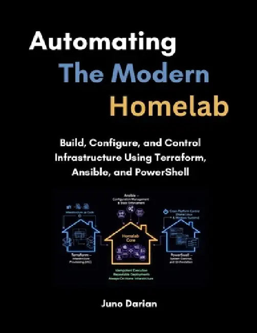 Automating the modern Homelab: Build, Configure and Control Infrastructure Using Terraform, Ansible and PowerShell by Juno Darian