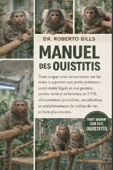 Manuel Des Ouistitis: Tout ce que vous devez savoir sur les soins à apporter aux petits primates: conformité légale et aux permis, enclos vertical et by Roberto Bills