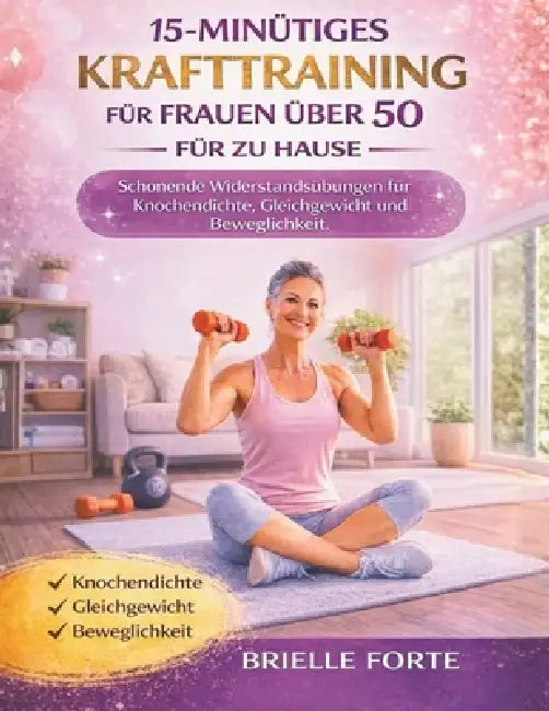 15-Minütiges Krafttraining Für Frauen Über 50 Für Zu Hause: Schonende Widerstandsübungen für Knochendichte, Gleichgewicht und Beweglichkeit by Brielle Forte