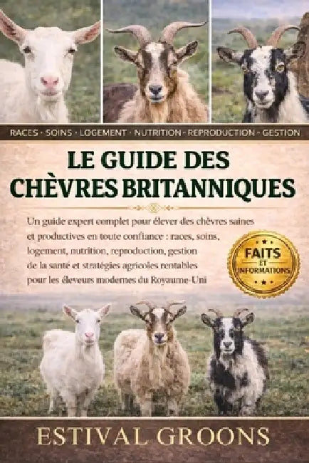 Le Guide Des Chèvres Britanniques: Un guide expert complet pour élever des chèvres saines et productives en toute confiance: races, soins, logement, n by Estival Groons