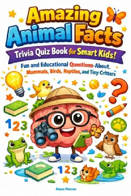 Amazing Animal Facts Trivia Quiz Book for Smart Kids: Fun and Educational Questions About Mammals, Birds, Reptiles, and Tiny Critters by Rosa Pierce