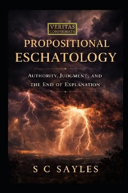 Propositional Eschatology: Authority, Judgment, and the End of Explanation by S. C. Sayles