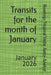 Transits for the month of January: January 2026 by Roselogy Tropical Vedic Astro-Analyst
