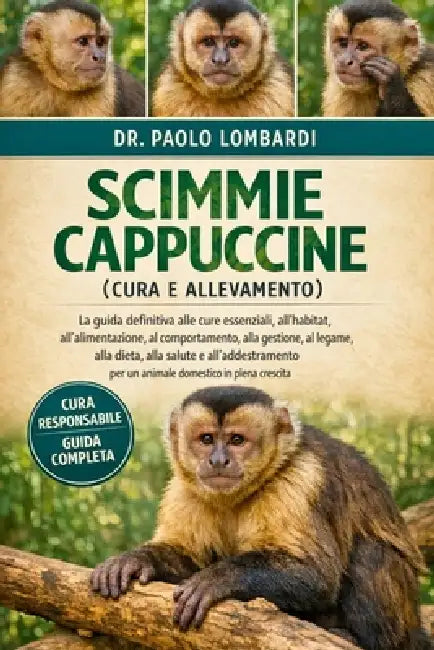 Scimmie Cappuccine (Cura e Allevamento): La guida definitiva alle cure essenziali, all'habitat, all'alimentazione, al comportamento, alla gestione, al by Paolo Lombardi