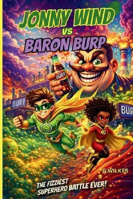 Jonny Wind Vs Baron Burp: A Hilarious Superhero Chapter Book Adventure for Ages 8+ With Action, Teamwork, and Fizzy Chaos! by G. Wilkes