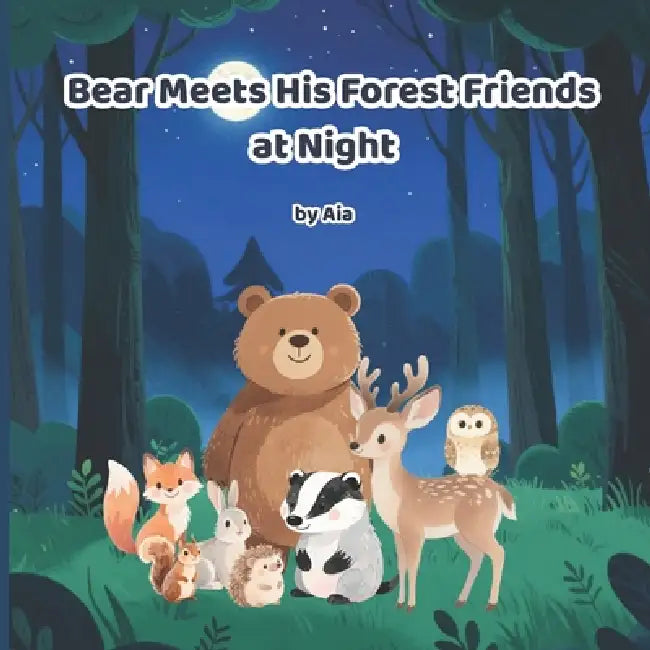 Bear Meets His Forest Friends At Night