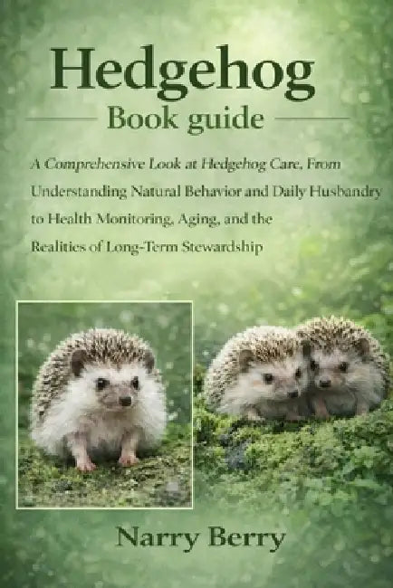 Hedgehog Book Guide: A Comprehensive Look at Hedgehog Care, From Understanding Natural Behavior and Daily Husbandry to Health Monitoring, Aging, and t by Narry Berry