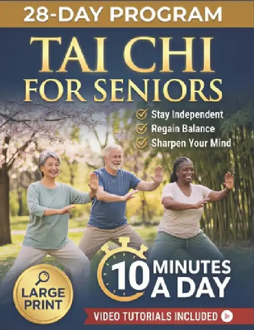 Tai Chi for Seniors: Regain Youth with 10-Minute Daily Routines to Improve Mobility, Ease Joints, Prevent Falls & Stay Independent With Large Print Il by Maya M. Kan