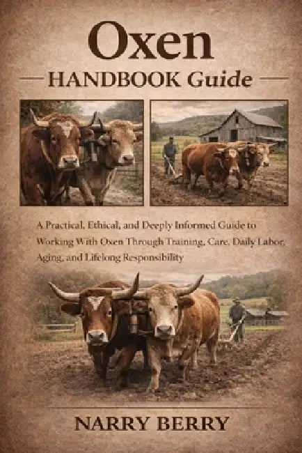 Oxen Handbook Guide: A Practical, Ethical, and Deeply Informed Guide to Working With Oxen Through Training, Care, Daily Labor, Aging, and Lifelong Res by Narry Berry